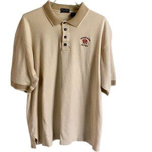 Winner Mate Striped Cotton Polo Shirt Desert Rose Las Vegas Men's XL